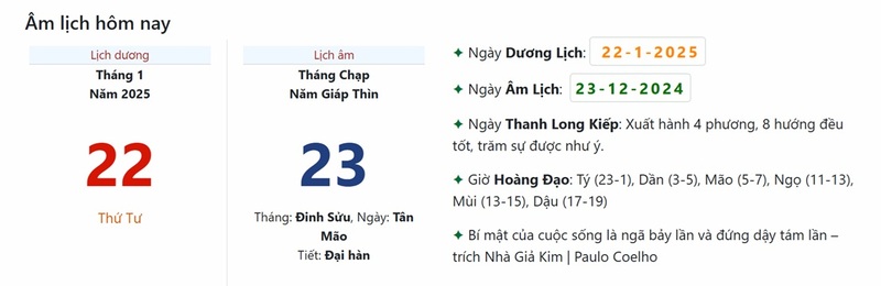 Hướng dẫn cách xem lịch âm online, tra cứu ngày tốt xấu 2