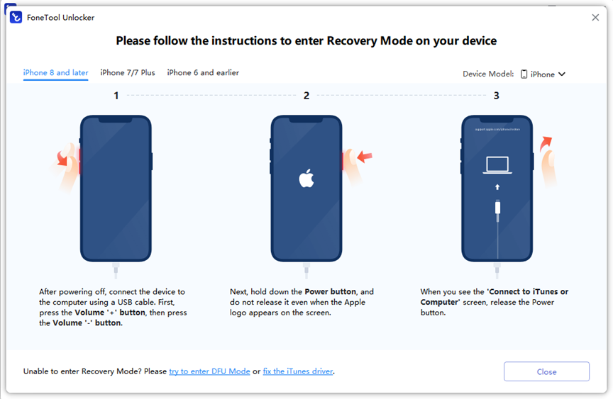 FoneTool Unlocker: Mở khóa mật khẩu iPhone nhanh chóng và an toàn 5